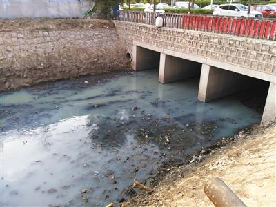 北京順義奶白河疑系生活排污