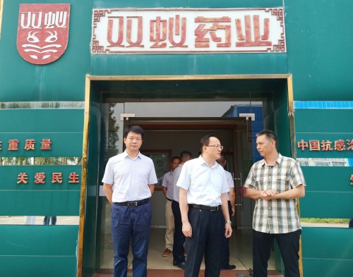 來賓市雷應(yīng)敏市長蒞臨雙蟻藥業(yè)視察調(diào)研